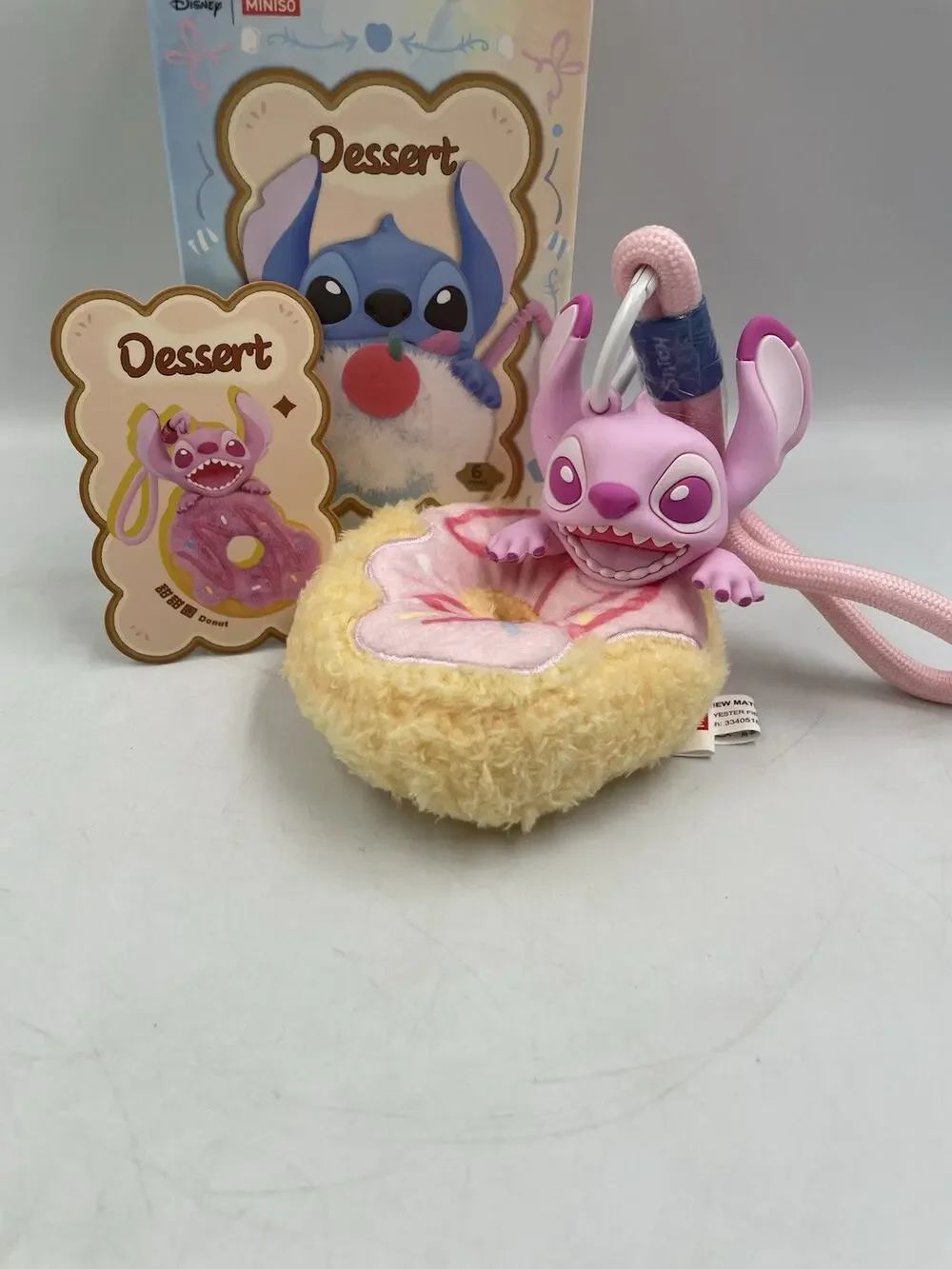 Miniso x Disney Food Stitch Dessert Vinyl Plush Pendant - Donut